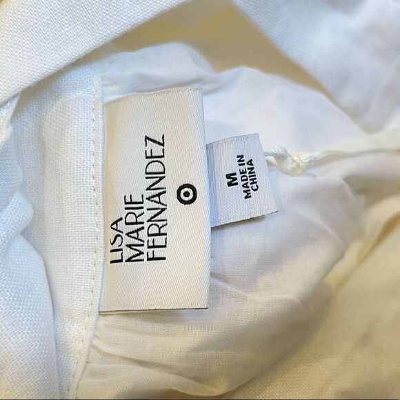 Lisa Marie Fernandez x Target Ric Rac Bell Flare Sleeve Dress Size M - Picture 2 of 6